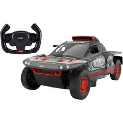 Jamara RC-Auto Deluxe Cars, AUDI RS Q e-tron E2 1:14, grau - 2,4 GHz, mit LED-Lichtern grau