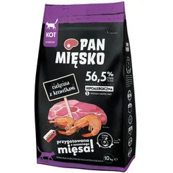 PAN MIĘSKO Kalbfleisch mit Shrimps S 10kg für Katze
