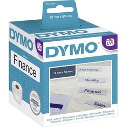 DYMO Etiketten Rollenetiketten,50 mm x 12 mm, permanent