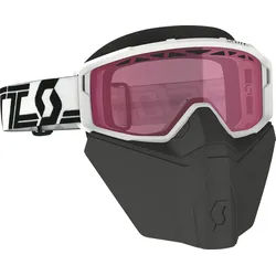 Scott Primal Safari Facemask Schwarz/Weiße Ski Brille, schwarz-weiss für Männer