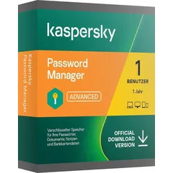 Kaspersky Password Manager 2024 | 1 Gerät / 1 Jahr | Download