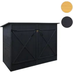 1er-Fahrradgarage HWC-H60, Fahrradbox Geräteschuppen Gerätehaus, FSC® abschließbar 152x184x98cm ~ an
