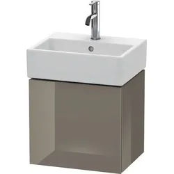 Duravit L-Cube Waschtischunterbau wandhängend Flanell Grau Hochglanz 434x341x400 mm - LC6245L8989 LC6245L8989