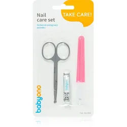 BabyOno Take Care Nail Care Maniküre-Set für Kinder Red