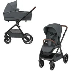 Maxi-Cosi Kombikinderwagen , Dunkelgrau , Textil , 58x110x95.5 cm , EN 1888 , Baby on Tour, Kinderwagen, Kombikinderwagen