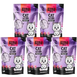 BUBU Pets Silicone Non-Caking Streu Micro lavendel lila 5x3.8l