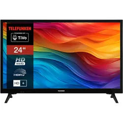 Telefunken XH24TO550S Fernseher 24 Zoll HD Smart TV HDR, 6 Monate HD+ inkl., Triple-Tuner (2026)
