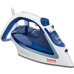 Tefal Dampfbügeleisen Easygliss, 2500 Watt, Dampfstoß 220 g/Min., Wassertank 270 ml, 2500 W, Durilium Airglide Bügelsohle, schnelles Aufheizen, blau/weiß, FV5736 blau|weiß