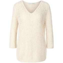 V-Pullover 3/4-Arm oui weiss