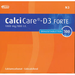 CALCICARE D3 forte Brausetabletten 100 St