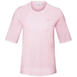 Rundhals-Shirt langem 1/2-Arm Lacoste rosé