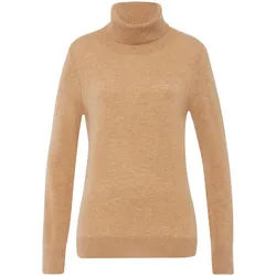 Le pull col roulé 100% cachemire Peter Hahn Cashmere marron
