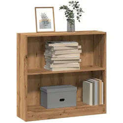 vidaXL Bücherregal NA Bücherregal Artisan-Eiche 80x24x76cm Spanplatte braun