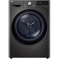 LG Wärmepumpentrockner , Schwarz, Chromfarben , Metall, Kunststoff, Glas , 60x85x66 cm , Elektrogeräte, Standgeräte, Trockner