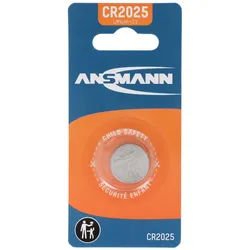 Ansmann Lithium Knopfzelle CR2025, 3 Volt