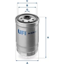 UFI Kraftstofffilter für Saab 9-3 9-5 Cadillac BLS