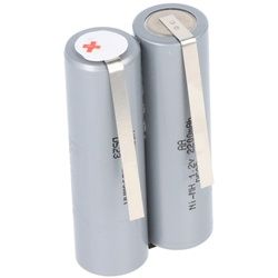 Akku passend für Haarschneider 2,4 Volt NiMH Mignon AA typ. 2200mAh, 49x15x28mm