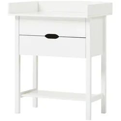 Mid.you Wickelkommode , Weiß , Holz, Holzwerkstoff , Kiefer , teilmassiv , 2 Schubladen , 79x103.5x68 cm , Babymöbel & Kindermöbel, Babyzimmer, Wickelkommoden & Zubehör, Wickelkommoden