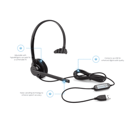 Nuance Dragon Monoaural USB Headset