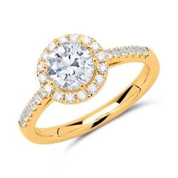 Diamantring 585er Gold