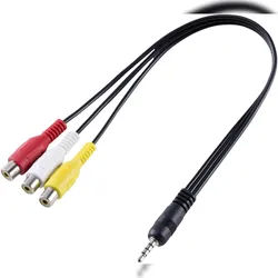SpeaKa Professional SP-8433716 AV Audio, Video Adapter [1x Klinkenstecker 3.5 mm - 3x Cinch-Buchse]