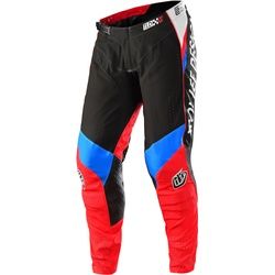 Troy Lee Designs SE Pro Drop In Motocross Hose, schwarz-rot-blau, Größe 36