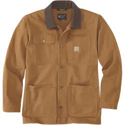 Carhartt Loose Fit Firm Duck Blanket-Lined Chore Mantel, braun, Größe 2XL für Männer