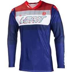 Leatt 5.5 Ultraweld 2024 Motocross Jersey, rot-blau, Größe M für Männer