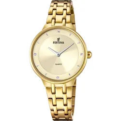 Festina Quarz Damen Mademoiselle F20601/2 - beige,gold - 30.5mm