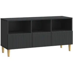 vidaXL TV-Schrank 102 x 34,5 x 50 cm TV-Schränk Schwarz 102x34,5x50 cm Holzwerkstoff schwarz