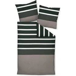 Bettwäsche J. D. Mako-Satin (240x220 cm, mit 2 Kissen) - 135x200 cm, mit 1 Kissen