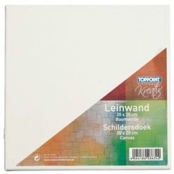 Stylex Schreibwaren Leinwand 3 Leinwände Leinwand bespannte Keilrahmen 20x20cm