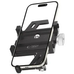 TECH PROTECT Handy-Halterung V1, (bis 7 Zoll, 1 x Fahrradhalterung Tech-Protect V1, Vollmetall-Fahrradhalterung mit 360° Drehgelenk) schwarz