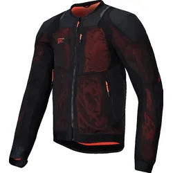 Alpinestars Troop-Air Pro Protektorenjacke, schwarz-rot, Größe S für Männer