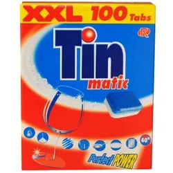 Tinmatic Tabs XXL, Geschirr-Reiniger-Tabs, 1 Packung = 100 Tabs