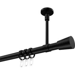 GARDINENSTANGE Sonette Sitra 400 cm (geteilt in 2 x 200 cm), 1-läufig, 20 mm Ø Schwarz