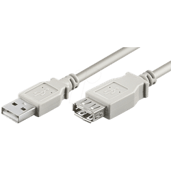 AK 669-0,6 - USB 2.0 Kabel, A Stecker auf A Buchse, 60 cm