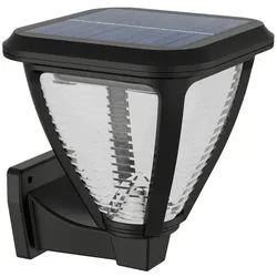 Philips Wandleuchte Solar Wandleuchte Vapora 15,8 x 14,7 x 13,7 cm, Inkl. Leuchtmittel, Mit Bewegungsmelder nicht dimmbar schwarz