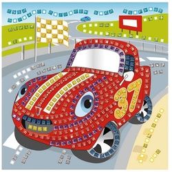 Ursus - Ludwig Bähr Moosgummi URSUS Moosgummi-Mosaik "Glitter Rennwagen"