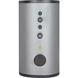 Edelstahl-Solar-Warmwasserspeicher DSFI 400, mit 2 Wärmetauschern, Inhalt 414 Liter