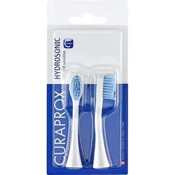 Curaprox Zahnpflege SchallzahnbuerstenErsatzbürstenköpfe Hydrosonic Pro Sensitive 2 Stk.