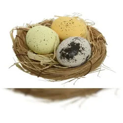 Kaemingk B.V. Osternest Rohrkolbennest Nest mit Foam Eier