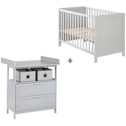 Roba Babyzimmer-Set Hamburg mit Schubladen, 2-teilig , Holzwerkstoff , 66x76x123 cm , Babymöbel & Kindermöbel, Babyzimmer
