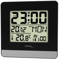 WT 260 - Funkwecker beleuchtet mit manueller Einstelloption, Wochentagsanzeige, Innentemperaturanzeige, Alarm mit Weckwiederholung