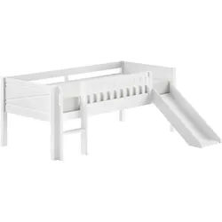 Mid.you Spielbett , Weiß , Holz , Kiefer , teilmassiv , Höhe ca. 20 cm , seitenverkehrt montierbar , 90x200 cm , Babymöbel & Kindermöbel, Kinderzimmer & Jugendzimmer, Kinderbetten, Spielbetten