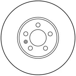 TRW Bremsscheibe df2758 288mm 25mm für VW