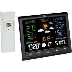 TFA Dostmann Digitale Funk-Wetterstation mit Außensender, Innen- 35.1171.01 Wetterstation