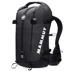 Mammut Wanderrucksack Trion (für Tageswanderung, Rolltop-Öffnung mit Reissverschluss) schwarz 28 Liter