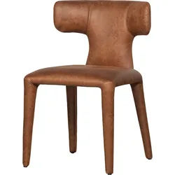 Esszimmerstuhl WOOOD "Permit aus Kunstleder komplett gepolstert H 78 x B 52 cm", braun (braun, braun, braun), B:52cm H:78cm T:53cm, Stoff, Stühle, Esszimmerstuhl, (Set, 2 St) Sehr hohe Verschleißfestigkeit, Breite 52 cm
