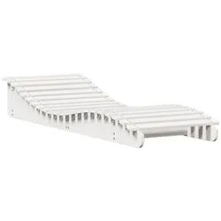 vidaXL Gartenliege, Sonnenliege Weiß 205x70x31,5 cm Massivholz Kiefer